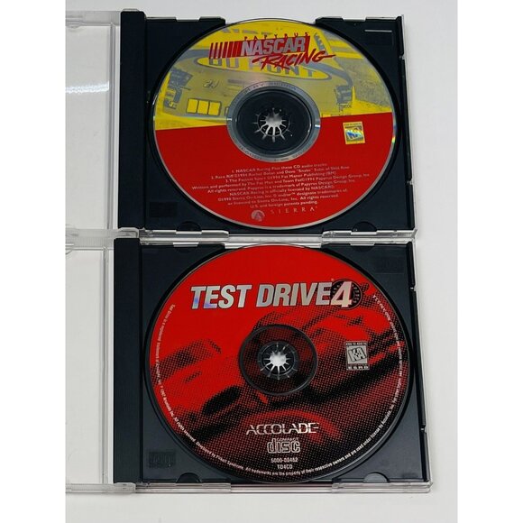 Test Drive 4 TD4CD & NASCAR Racing (Windows PC, CD-Rom, 1997 & 1994) *Disc Only* - Picture 1 of 2